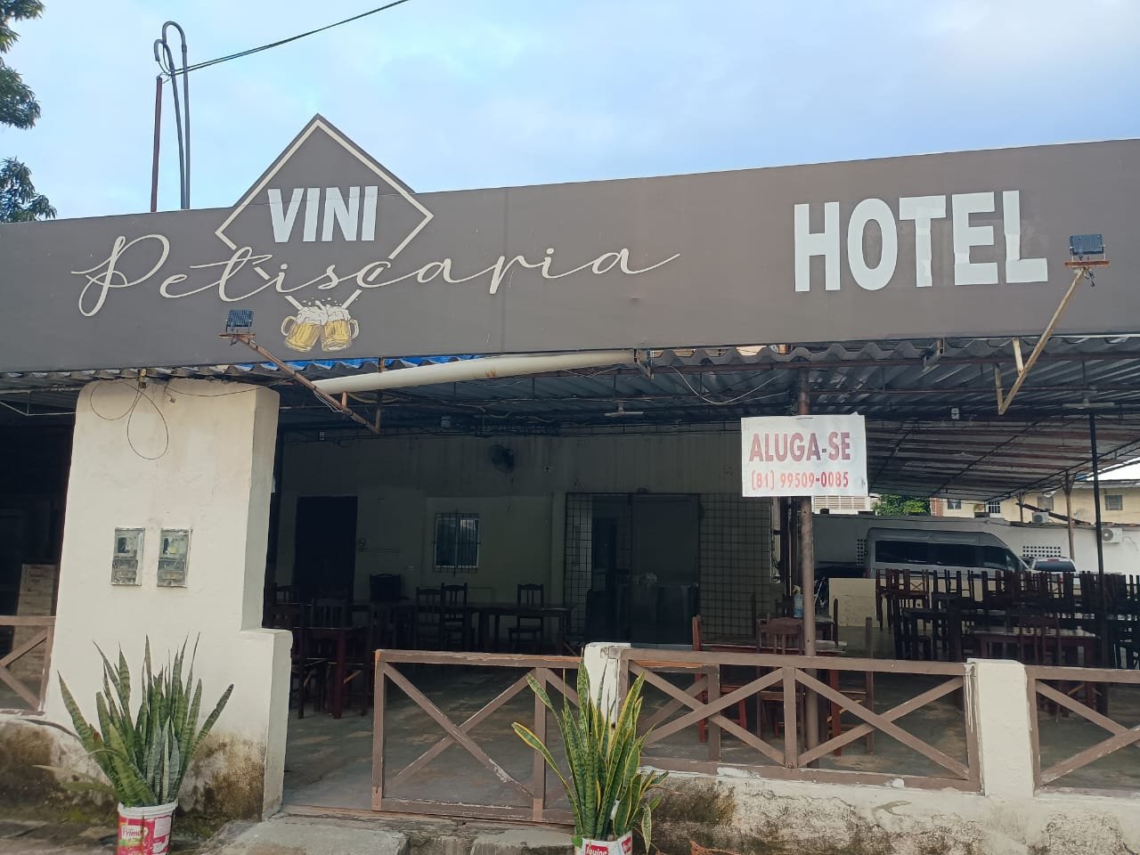 Interior do restaurante do hotel